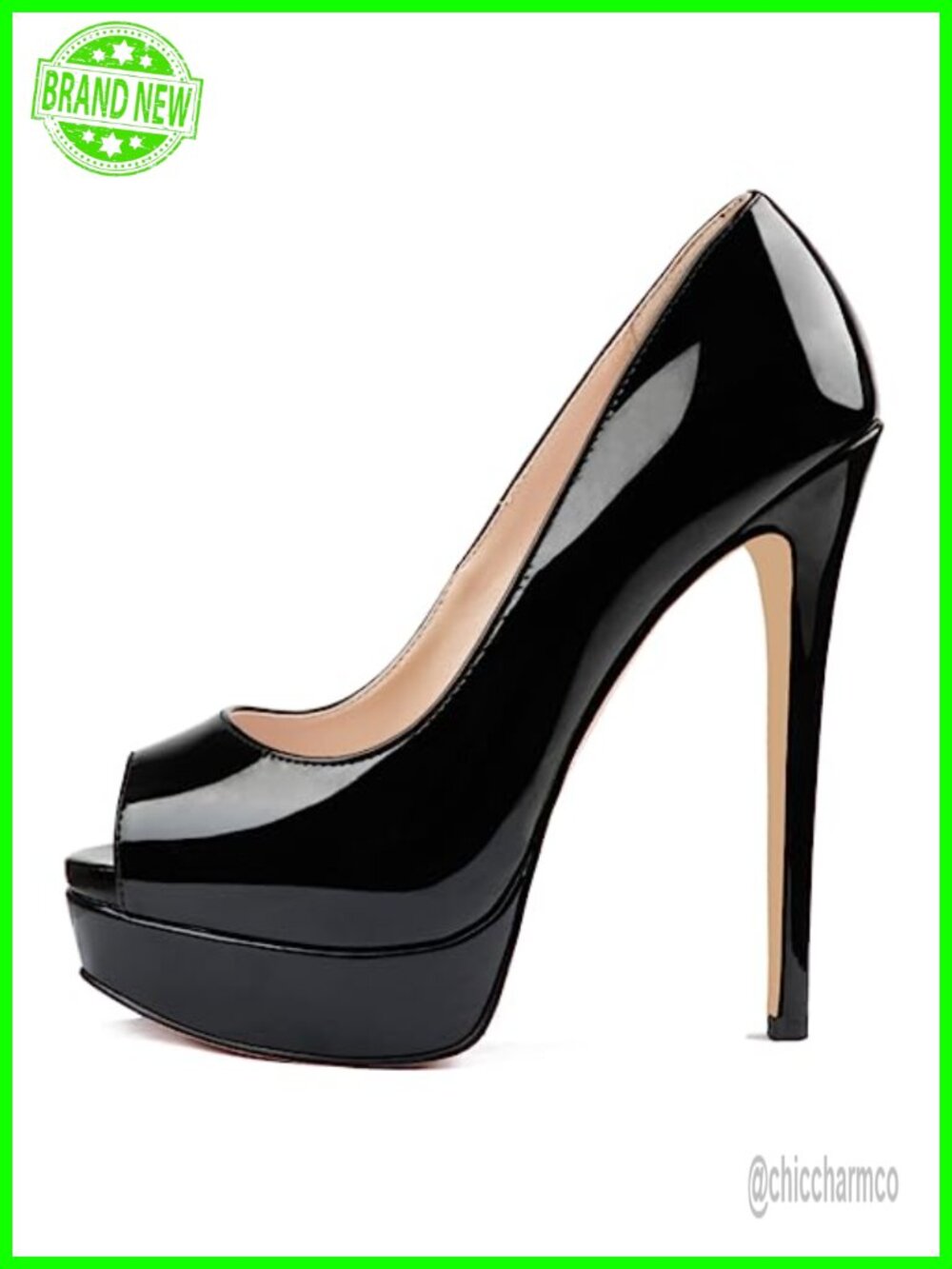 6 Inch Stiletto Heels Platform Pumps Peep Toe Dress Wedding Party Shoes